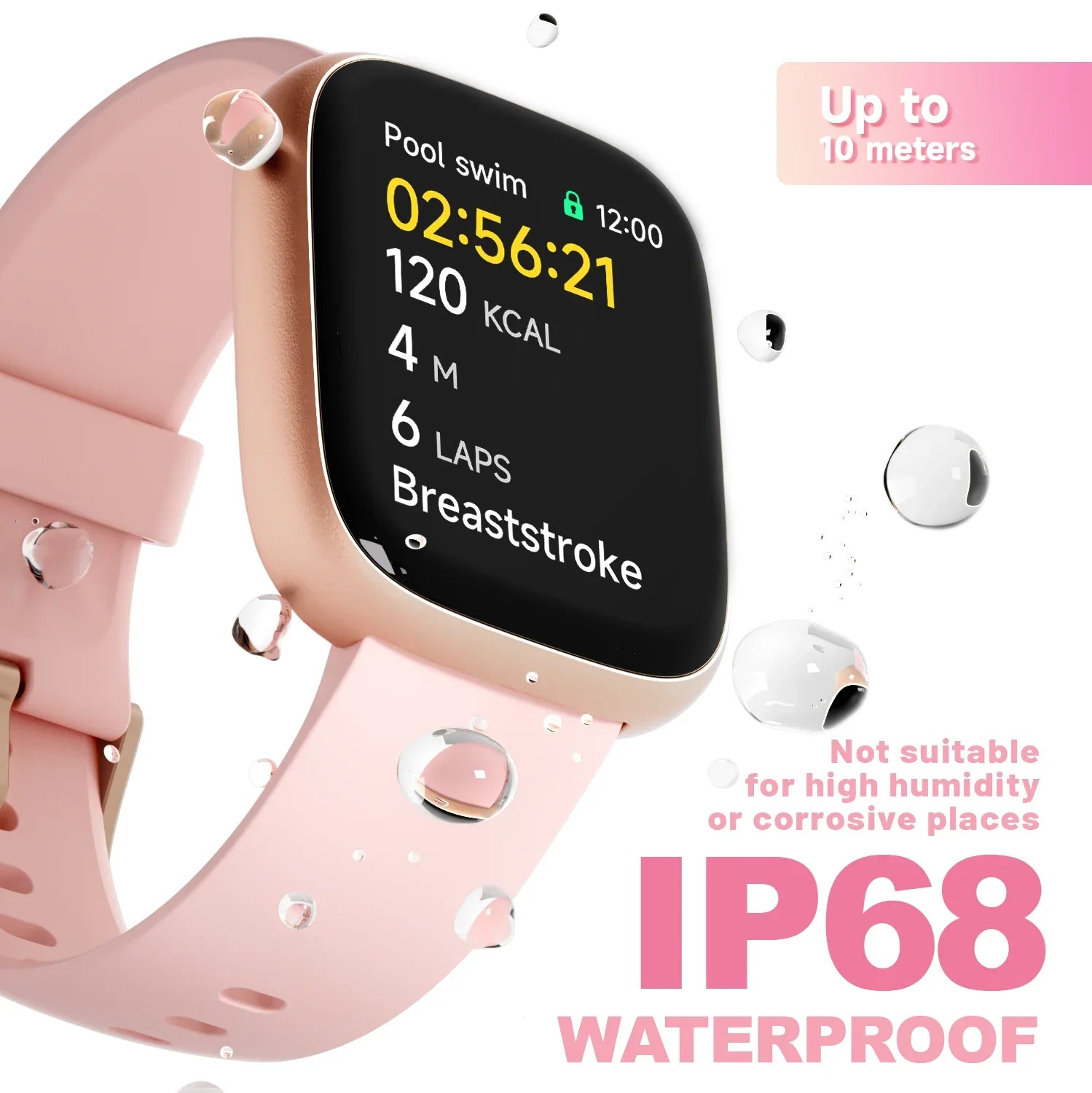 Alexa Smart Watch Heart Rate Fitness Tracker With Bluetooth Call IP68 Waterproof