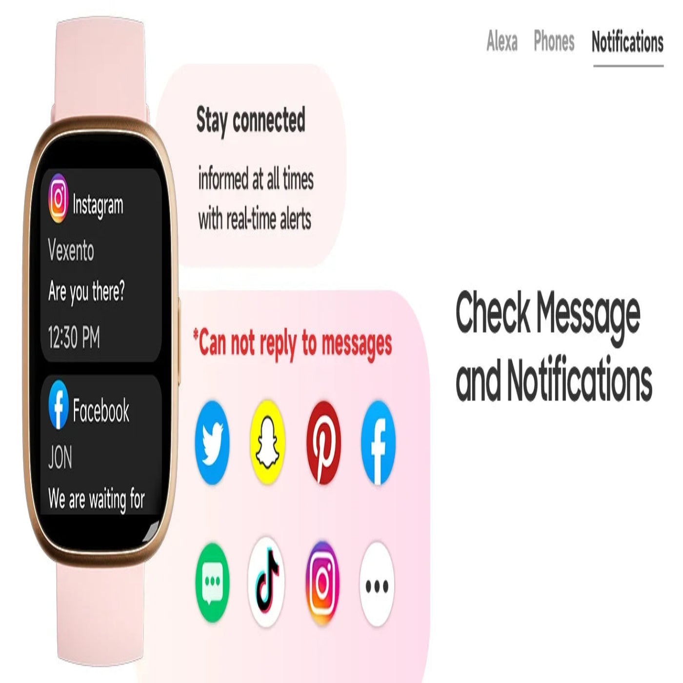 Alexa Smart Watch Heart Rate Fitness Tracker With Bluetooth Call IP68 Waterproof
