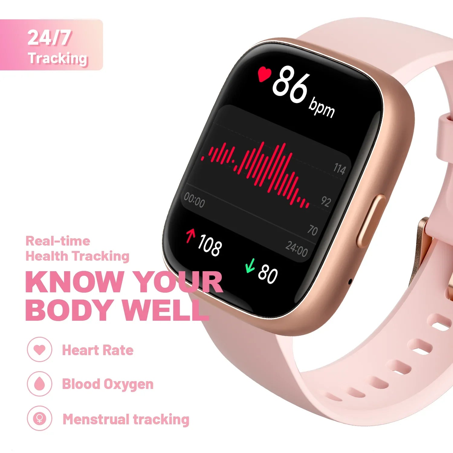 Alexa Smart Watch Heart Rate Fitness Tracker With Bluetooth Call IP68 Waterproof