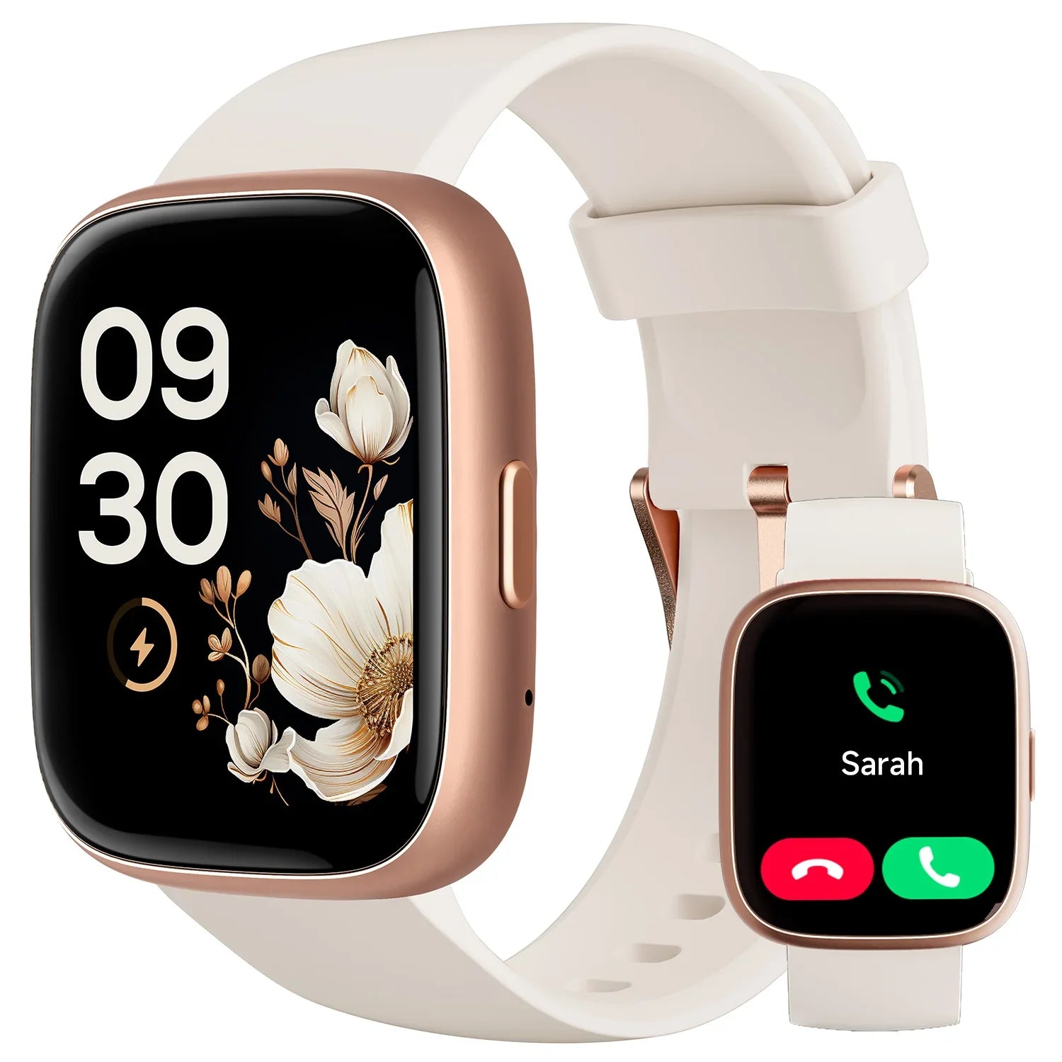 Alexa Smart Watch Heart Rate Fitness Tracker With Bluetooth Call IP68 Waterproof
