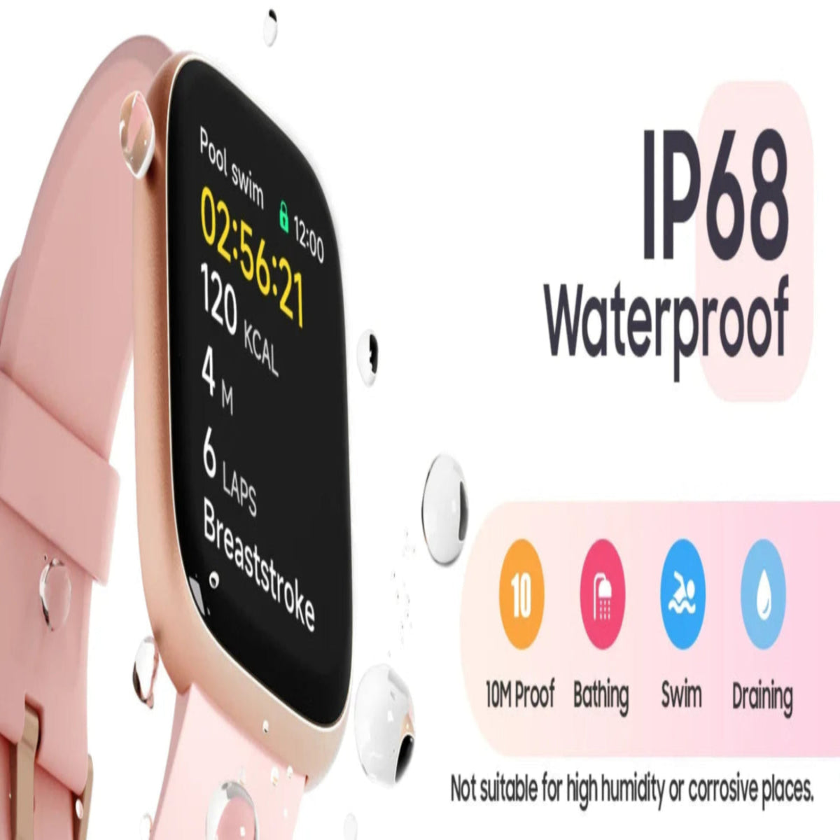 Alexa Smart Watch Heart Rate Fitness Tracker With Bluetooth Call IP68 Waterproof