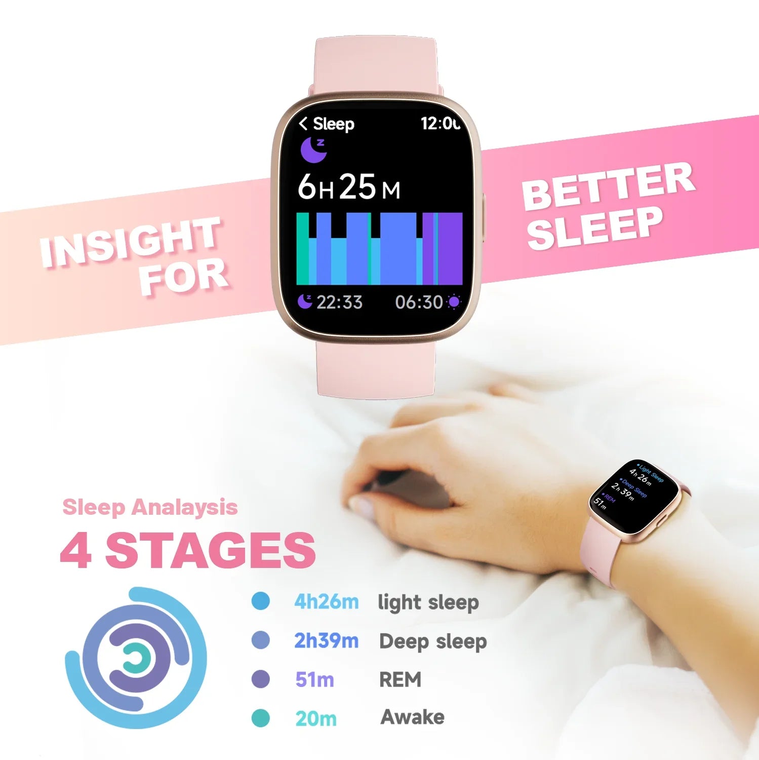 Alexa Smart Watch Heart Rate Fitness Tracker With Bluetooth Call IP68 Waterproof